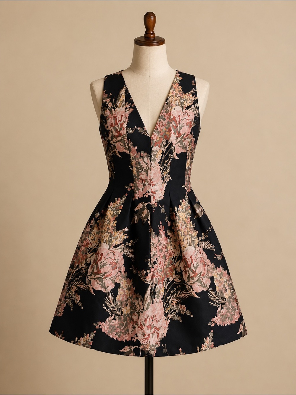 Vince Camuto Floral Jacquard Fit & Flare Dress NWT Size 2 | Cocktail | Wedding